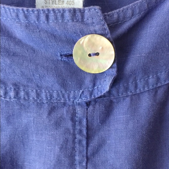 Linen 3/4 sleeve blouse - Picture 2 of 3